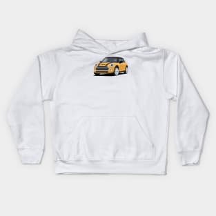 Car sport  mini retro orange Kids Hoodie